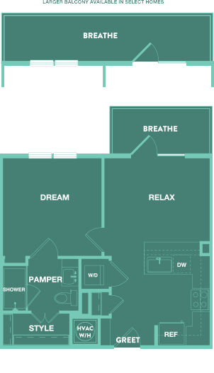 Lenox Park Apartments in Austin, Texas A1 Floor Plan